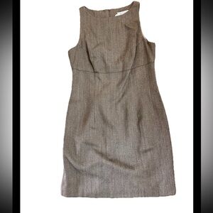 New Karen Kane US Made Women’s Dress 100% Wool Dress Gray Sleeveless Sz 10